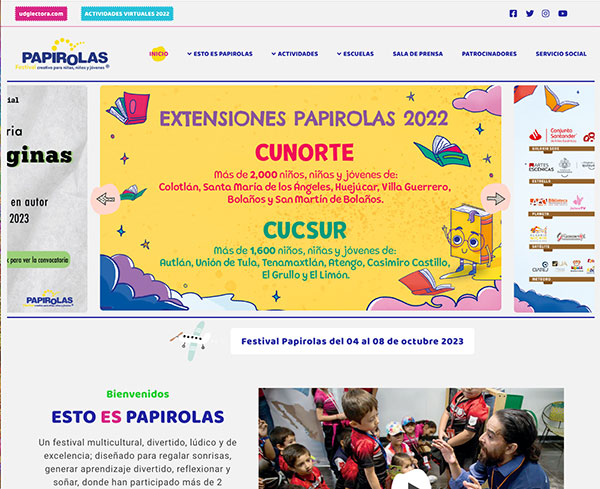 Hosting y pagina web Papirolas